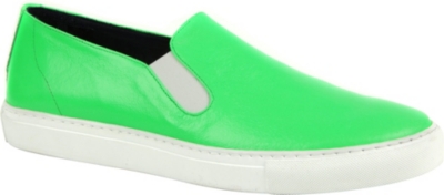 THE GENERIC MAN Patent leather slip-on trainers