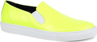 THE GENERIC MAN Patent leather slip-on trainers