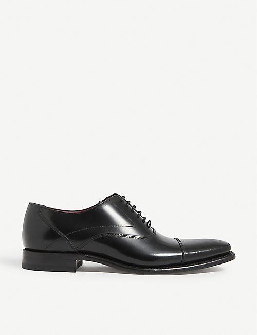 LOAKE: Sharp leather Oxford shoes
