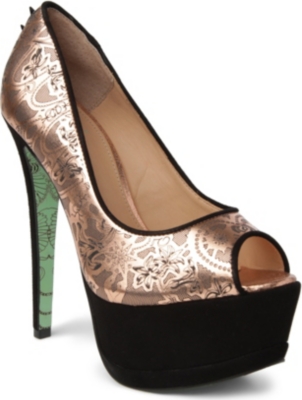 CJG SHOES Lucky 5 peep-toe courts