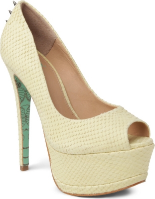 CJG SHOES CJG leather peep-toe courts