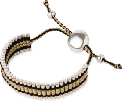 LINKS OF LONDON Friendship bracelet gold and black