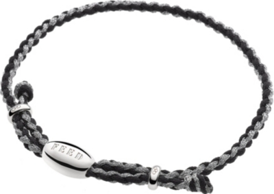 LINKS OF LONDON Feed black and metallic cord bracelet