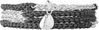LINKS OF LONDON Black charm wrap bracelet