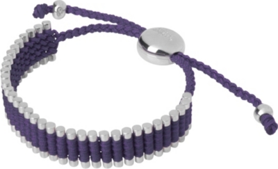 LINKS OF LONDON Sterling silver friendship bracelet in purple