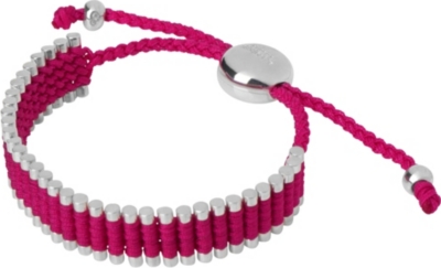 LINKS OF LONDON Sterling silver friendship bracelet in pink