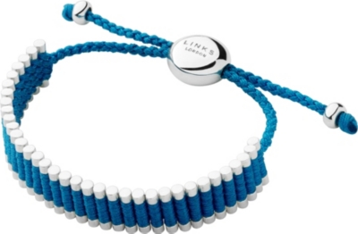 LINKS OF LONDON Sterling silver friendship bracelet in turquiose