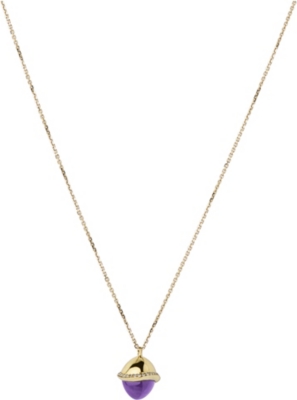 LINKS OF LONDON 18 carat yellow gold Infinite Love amethyst pendant