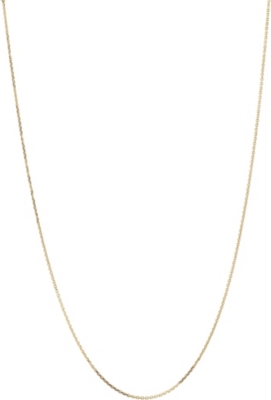 LINKS OF LONDON Yellow gold 1.0mm 50cm diamond cut cable chain