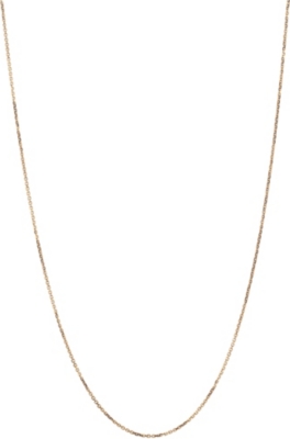 LINKS OF LONDON Rose gold 1.0mm 45cm diamond cut cable chain