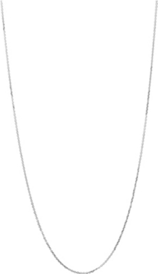 LINKS OF LONDON 18 carat white gold 1.0mm 60cm diamond cut cable chain