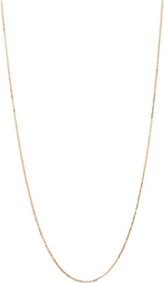 LINKS OF LONDON 18 carat rose gold 1.0mm 60cm diamond cut cable chain