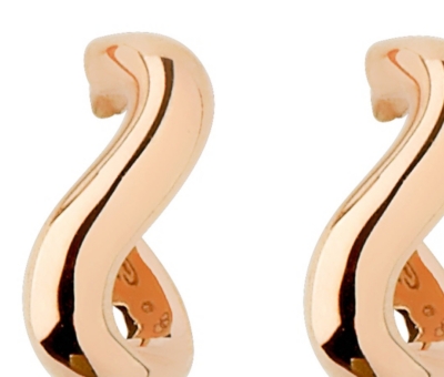LINKS OF LONDON Essentials Infinite 18ct rose gold hoop earrings