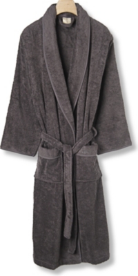 CK HOME Cotton robe charcoal