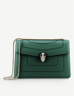 serpenti bvlgari forever bag selfridges shoulder leather