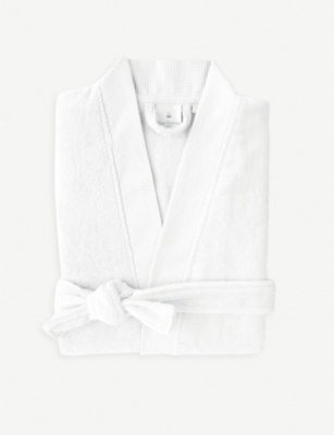 YVES DELORME: Astreena cotton-blend bathrobe