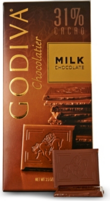 GODIVA Milk chocolate tablet 100g
