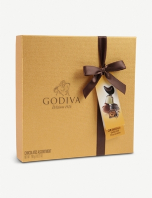 GODIVA Gold Ballotin 24-piece assorted chocolates box 290g