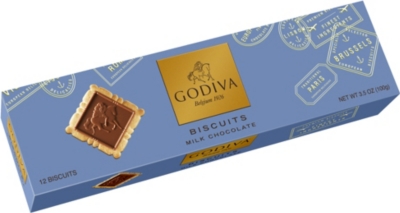 GODIVA Signature milk chocolate biscuits 100g