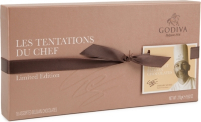 GODIVA Les Tentations du Chef 18-piece assorted chocolates 270g