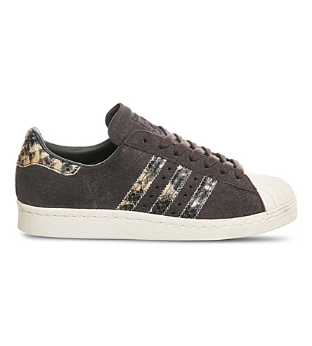 ADIDAS - Superstar 80s reptile-effect suede trainers | Selfridges.com PreviousNext