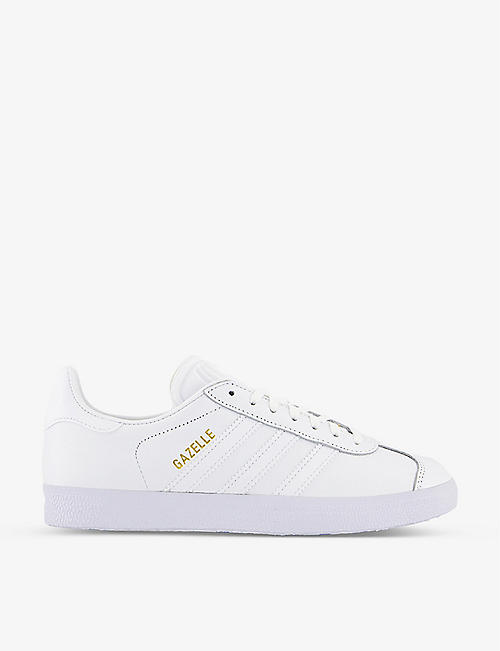ADIDAS: Gazelle lace-up leather trainers