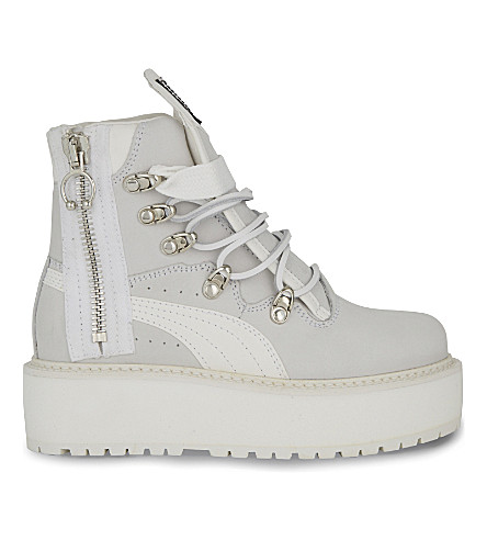 FENTY X PUMA - Platform leather sneaker boot | Selfridges.com