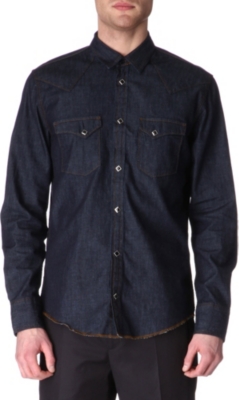SANDRO Rockers denim shirt