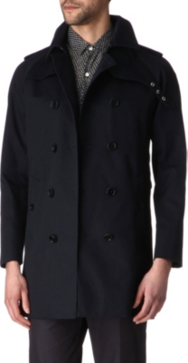 SANDRO Bounded double-breasted coat