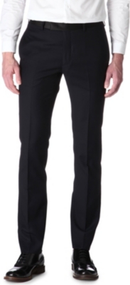 SANDRO Elegant satin-waist trousers