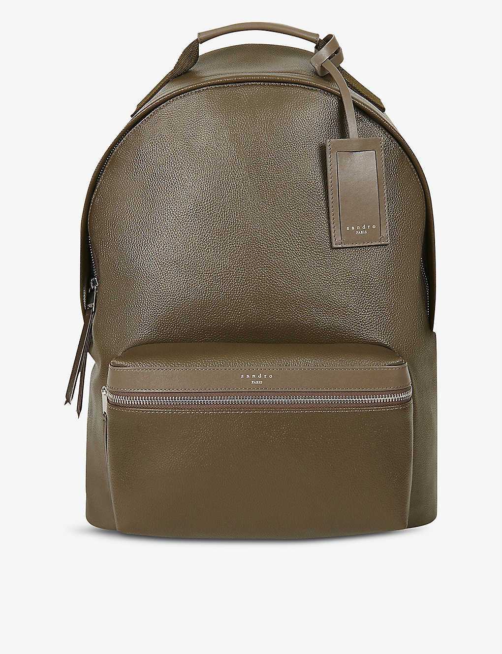 Grained leather backpack(8122043)
