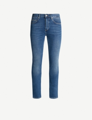 SANDRO: Slim-fit tapered stretch-denim jeans