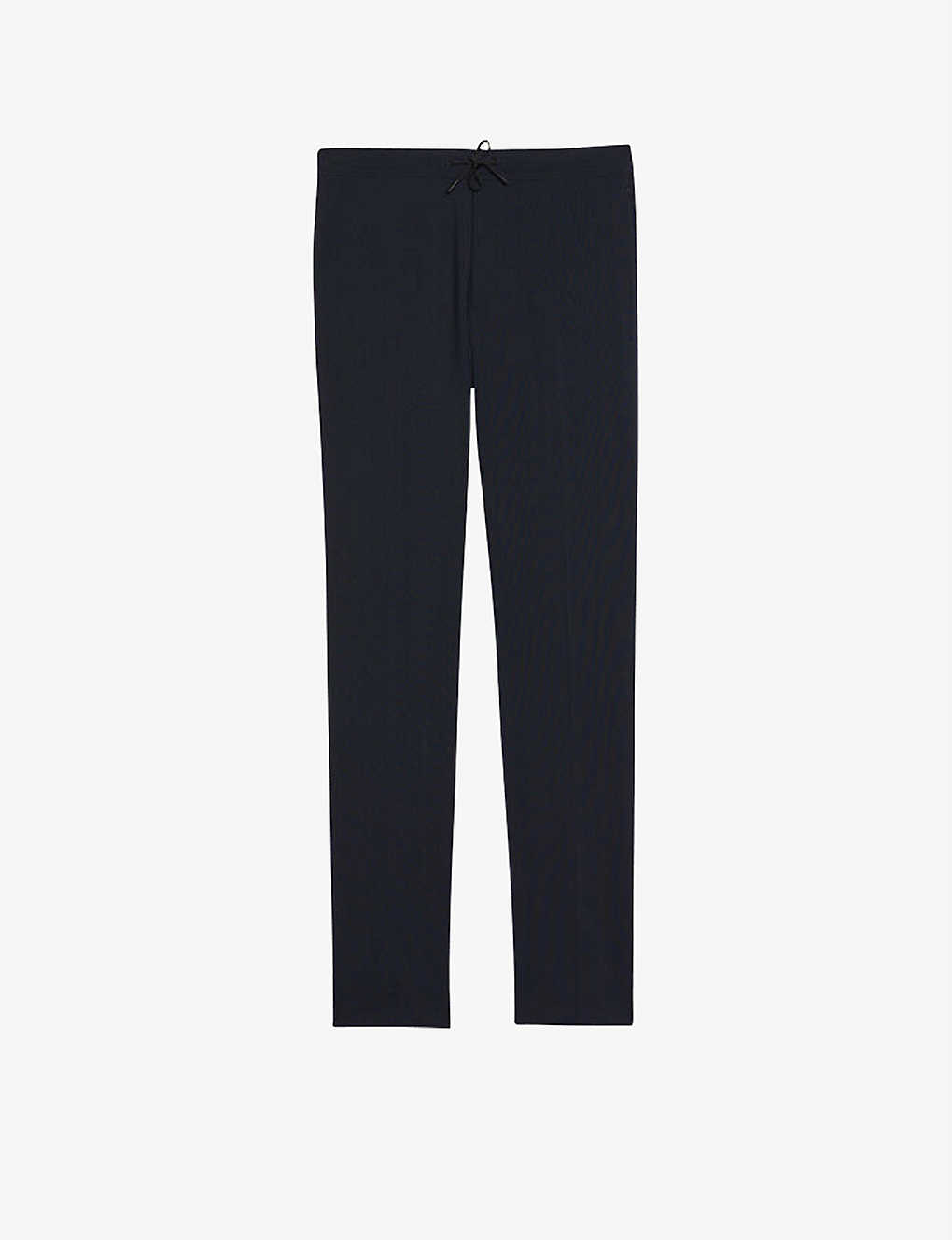 Alpha wool-flannel tapered-leg trousers(8121635)