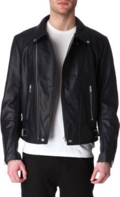 SANDRO Perfect leather jacket