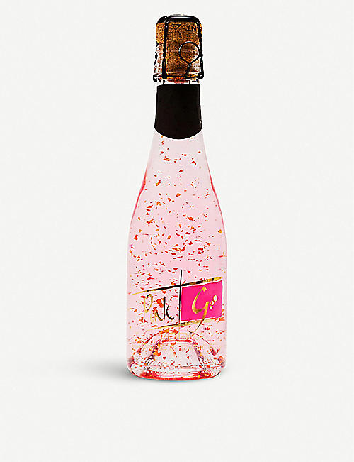 IL GUSTO: Sparkling 22ct gold flake pink gin 200ml