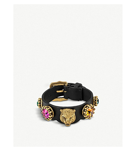 selfridges gucci bracelet crystal leather