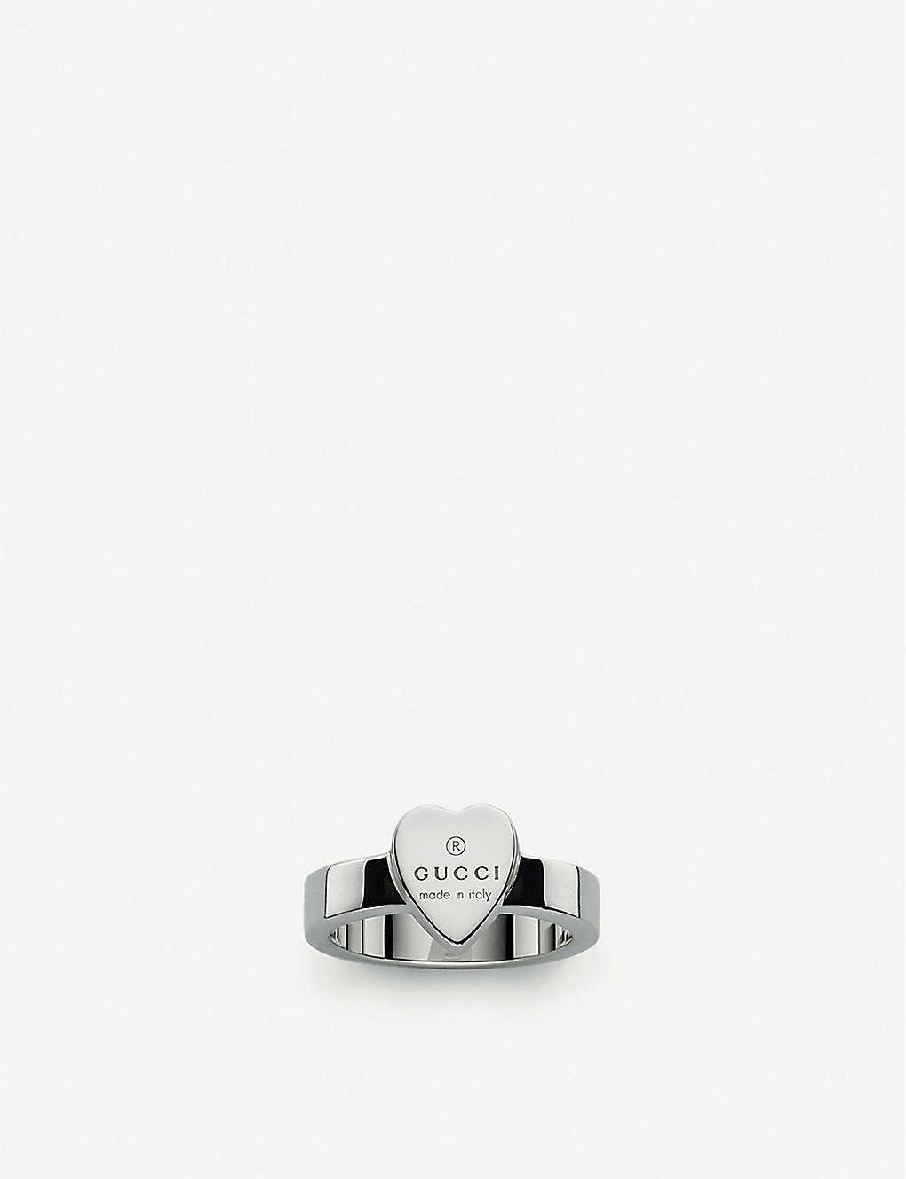 Trademark sterling silver heart-shaped ring(8138189)