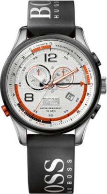 HUGO BOSS 1512501 Logo strap chronograph watch (White
