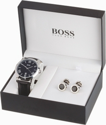 HUGO BOSS 210025 watch and cufflink set