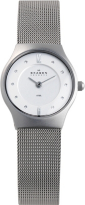 SKAGEN 233XSSS1 stainless steel and mesh watch