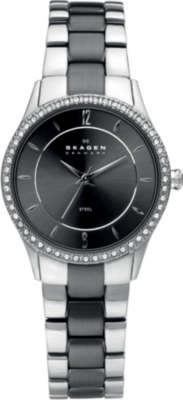 SKAGEN 347SSMX stainless steel two-tone watch