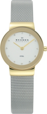 SKAGEN 358SGSCD stainless steel and mesh watch