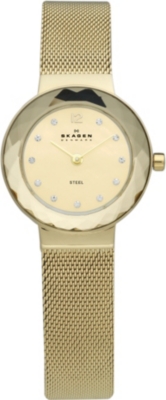 SKAGEN 456SGSG gold-plated stainless steel watch