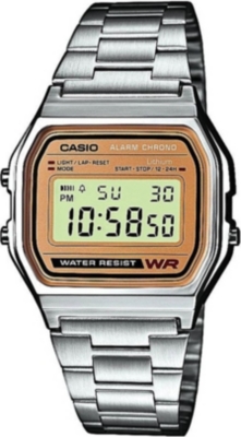 CASIO A158WEA9EF unisex stainless steel watch