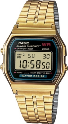 CASIO A159WGEA1EF unisex gold-plated digital watch