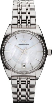 EMPORIO ARMANI AR0379 Franco stainless steel and crystal watch
