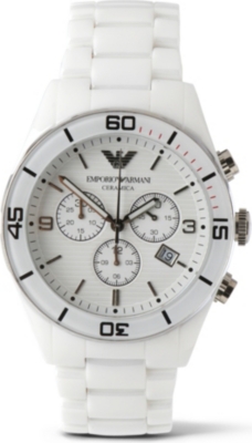 EMPORIO ARMANI AR1424 Ceramica chronograph watch