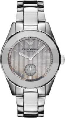 EMPORIO ARMANI Titanium and ceramic watch