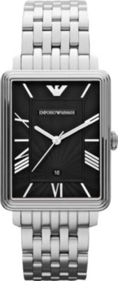 EMPORIO ARMANI AR1662 Classic stainless steel rectangle watch