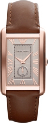 EMPORIO ARMANI AR1671 Classic rectangle watch